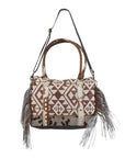 OHLAY KB254 TOTE Upcycled Wool Upcycled Canvas Hair-on Genuine Leather women bag western handbag purse