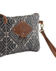 OHLAY WRISTLET Upcycled Wool Upcycled Canvas Genuine Leather women bag western handbag purse