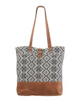 OHLAY KB285 TOTE Upcycled Wool Canvas Genuine Leather women bag western handbag purse