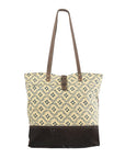 OHLAY KB286 TOTE Upcycled Wool Upcycled Canvas Hair-on Genuine Leather women bag western handbag purse