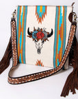American Darling Messenger Saddle Blanket Genuine Leather women bag western handbag purse