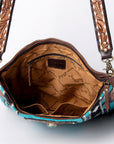 American Darling Messenger Saddle Blanket Genuine Leather Women Bag Western Handbag Purse