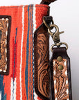 American Darling Messenger Saddle Blanket Genuine Leather Women Bag Western Handbag Purse