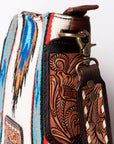 American Darling Large Crossbody Hand Tooled Saddle Blanket Genuine Leather women bag western handbag purse