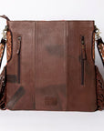 American Darling Large Crossbody Hand Tooled Saddle Blanket Genuine Leather women bag western handbag purse