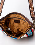 American Darling ADBGA274A Large Crossbody Hand Tooled Saddle Blanket Genuine Leather Women Bag Western Handbag Purse