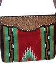American Darling Messenger Hand Tooled Saddle Blanket Genuine Leather women bag western handbag purse