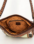 American Darling Messenger Hand Tooled Saddle Blanket Genuine Leather women bag western handbag purse
