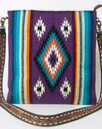 American Darling Large Crossbody Saddle Blanket Genuine Leather women bag western handbag purse