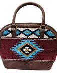 American Darling Saddle Blanket Genuine Leather Women Bag Western Handbag Purse