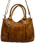 Never Mind Nmbgm127B Tote Vintage Handmade Genuine Cowhide Leather Women Bag Western Handbag Purse