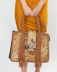 American Darling ADBGD176 Tote Hair-On Genuine Leather Women Bag Western Handbag Purse