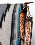 American Darling ADBGA283A Messenger Hand Tooled Saddle Blanket Genuine Leather women bag western handbag purse