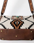 American Darling Messenger Saddle Blanket Genuine Leather Women Bag Western Handbag Purse