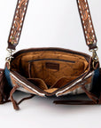 American Darling Messenger Hand Tooled Saddle Blanket Genuine Leather women bag western handbag purse