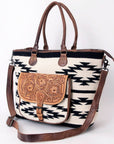 American Darling Tote Hand Tooled Saddle Blanket Genuine Leather women bag western handbag purse