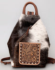 American Darling Backpack Hand Tooled Hair on Leather Western Women Bag | for Laptop School Purse Travel
