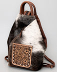 American Darling Backpack Hand Tooled Hair on Leather Western Women Bag | for Laptop School Purse Travel
