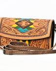 American Darling Wallet Hand Tooled Genuine Leather women bag western handbag purse