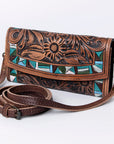 American Darling Wallet Hand Tooled Genuine Leather women bag western handbag purse