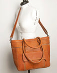 Never Mind Nmbgz126B Tote Vintage Handmade Genuine Cowhide Leather Women Bag Western Handbag Purse