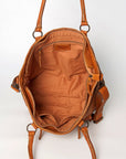 Never Mind Nmbgz126B Tote Vintage Handmade Genuine Cowhide Leather Women Bag Western Handbag Purse
