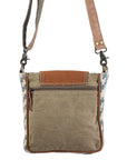 OHLAY Bucket Upcycled Wool Canvas Hair On Genuine Leather Women Bag Western Handbag Purse | Womens Handbags Belt for Summer