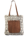 OHLAY KB305 TOTE Upcycled Canvas Genuine Leather women bag western handbag purse