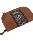 OHLAY Cross Body Upcycled Canvas Genuine Leather Women's Bag Western Handbag Purse Womens Handbags Belt for Women Purses