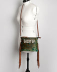 American Darling Small Crossbody Saddle Blanket Genuine Leather women bag western handbag purse