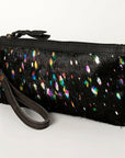 American Darling Wristlet Genuine Leather Women Bag W. Handbag Purse –