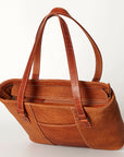 American Darling Tote Hand Tooled Hair-On Genuine Leather Western Women Bag Handbag Purse | Travel Bags College Casual