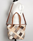 American Darling ADBG533 Tote Hair On Genuine Leather Women Bag Western Handbag Purse