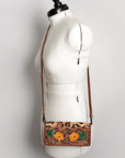 American Darling ADBG486A Wallet Hand Tooled Genuine Leather Women Bag Western Handbag Purse