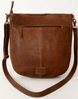 American Darling Large Crossbody Hand Tooled Genuine Leather women bag western handbag purse