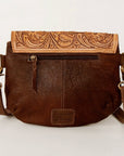 American Darling Messenger Hand Tooled Genuine Leather Women Bag Western Handbag Purse