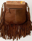 American Darling Hand Tooled Genuine Leather Women Bag Western Handbag Purse