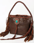 American Darling Bucket Genuine Leather Women Bag Western Handbag Purse