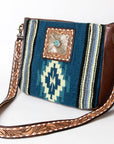 American Darling Messenger Saddle Blanket Genuine Leather Women Bag Western Handbag Purse