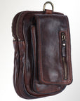 Spaghetti Western Swc203Brn Sling Vintage Handmade Drum Dyed Genuine European Cowhide Leather Women Bag Western Handbag Purse