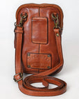 Spaghetti Western Swc210Cg Sling Vintage Handmade Drum Dyed Genuine European Cowhide Leather Women Bag Western Handbag Purse