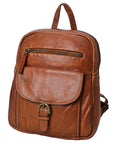 Spaghetti Western Swc211Cg Backpack Vintage Handmade Drum Dyed Genuine European Cowhide Leather Women Bag Western Handbag Purse