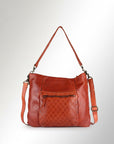 Spaghetti Western Swc180Org Hobo Vintage Handmade Drum Dyed Genuine European Cowhide Leather Women Bag Western Handbag Purse