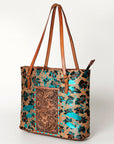 American Darling Tote Hand Tooled Hair-On Genuine Leather Western Women Bag Handbag Purse | Travel Bags College Casual