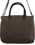 OHLAY KB322 TOTE Upcycled Canvas Hair-on Genuine Leather women bag western handbag purse