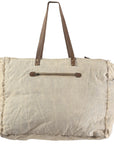 OHLAY KB326 TOTE Upcycled Canvas Genuine Leather women bag western handbag purse