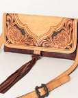 American Darling ADBG908 Small Crossbody Hand Tooled Genuine Leather Women Bag Western Handbag Purse