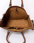Hair On Leather Tote Bag Western Style Handbag