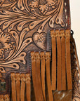 American Darling ADBGI155 Messenger Hand Tooled Genuine Leather Women Bag Western Handbag Purse