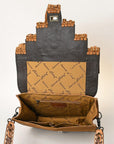American Darling ADBGI155 Messenger Hand Tooled Genuine Leather Women Bag Western Handbag Purse